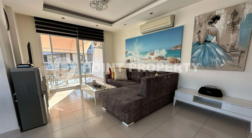 Современный дуплекс 110 м² с мебелью в районе Джикджилли-id-8987-фото-2