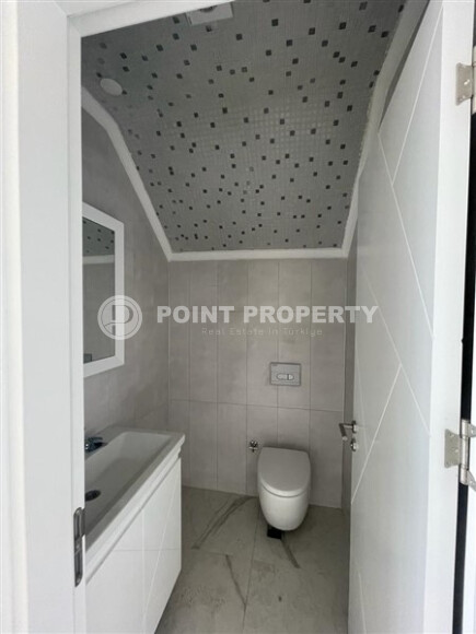 Просторный дуплекс 140 м² с видом на море и ВНЖ в районе Гюллерпынары, Аланья-id-9000-фото-9