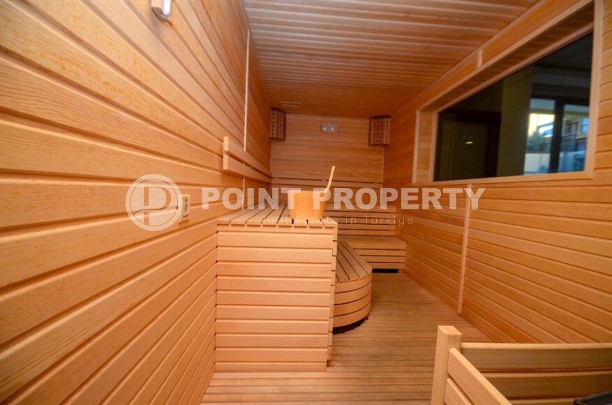 Просторный дуплекс 140 м² с видом на море и ВНЖ в районе Гюллерпынары, Аланья-id-9000-фото-18