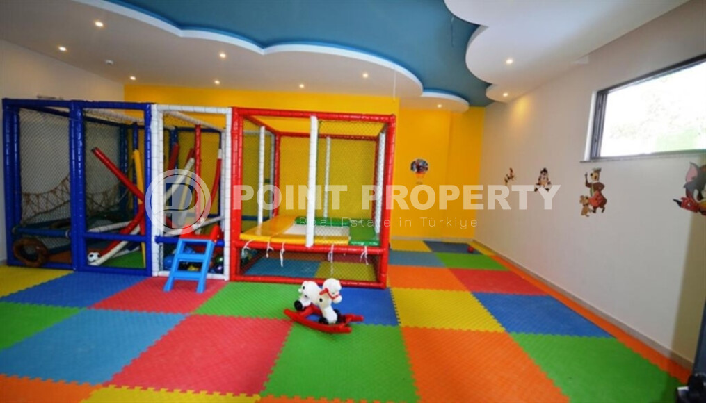 Просторный дуплекс 140 м² с видом на море и ВНЖ в районе Гюллерпынары, Аланья-id-9000-фото-22