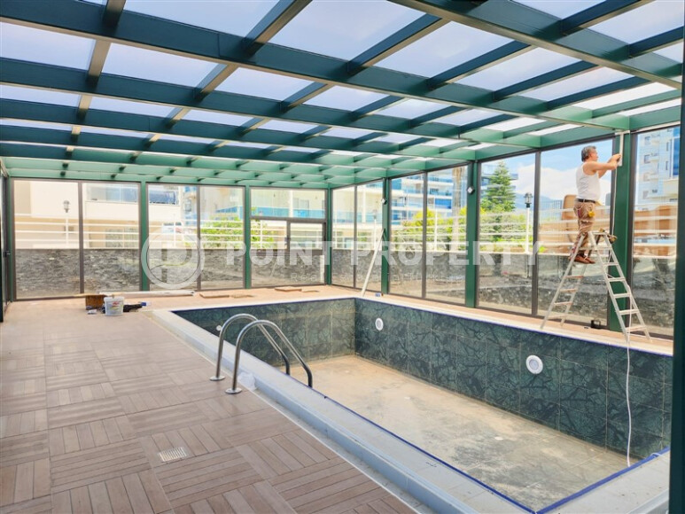 Уютная квартира на первой береговой линии с видом на море, 45 м², Кестель-id-9035-фото-14