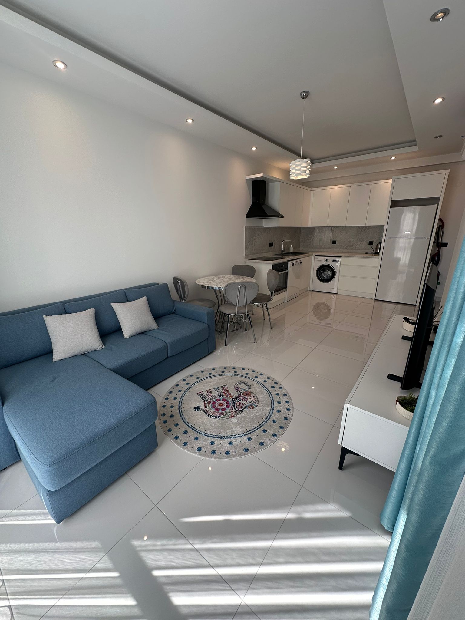 Светлая квартира 50 м² в центре Аланьи, рядом с морем-id-9050-фото-3