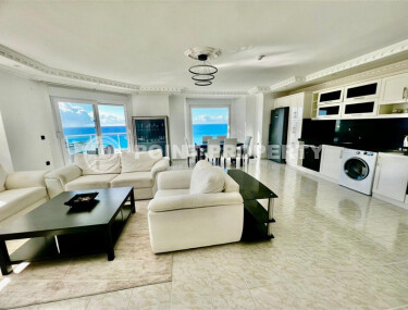 Светлая квартира 110 м² в Махмутларе с видом на море, в шаговой доступности от пляжа-id-9078-фото-5