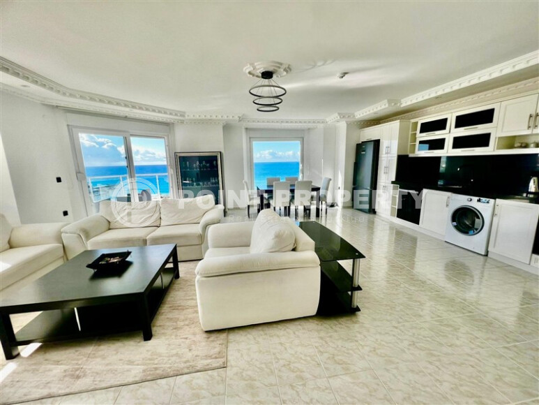 Светлая квартира 110 м² в Махмутларе с видом на море, в шаговой доступности от пляжа-id-9078-фото-5