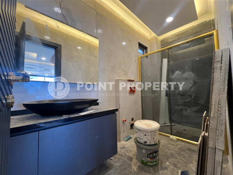 Duplex - 200 m² villa with stunning sea views in Gözükücüklu, Alanya-id-9089-photo-13