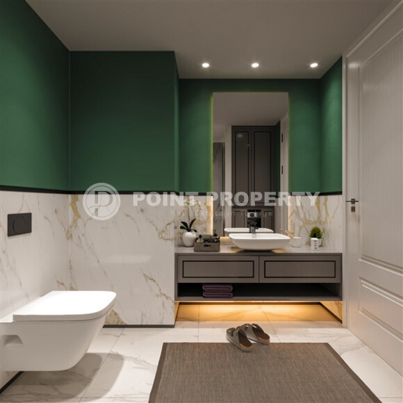 Новый проект от надежного застройщика - комплекс с комфортными квартирами 53 м² и 92 м² в Мерсине, в 550 метрах от моря-id-9100-фото-4