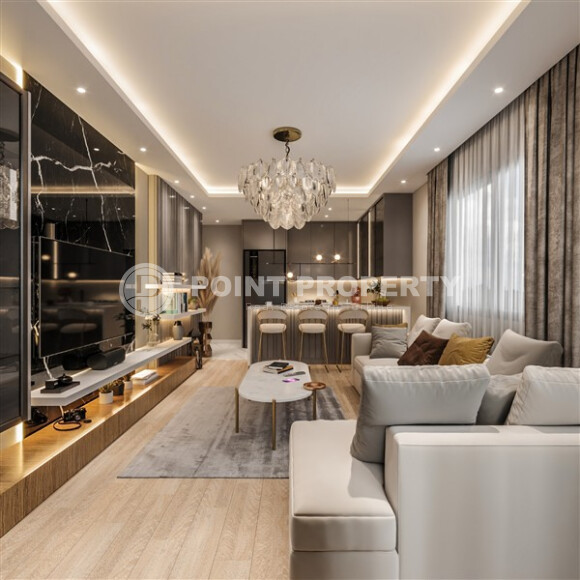 Новый проект от надежного застройщика - комплекс с комфортными квартирами 53 м² и 92 м² в Мерсине, в 550 метрах от моря-id-9100-фото-6