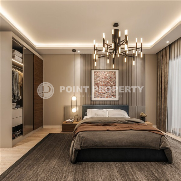 Новый проект от надежного застройщика - комплекс с комфортными квартирами 53 м² и 92 м² в Мерсине, в 550 метрах от моря-id-9100-фото-7