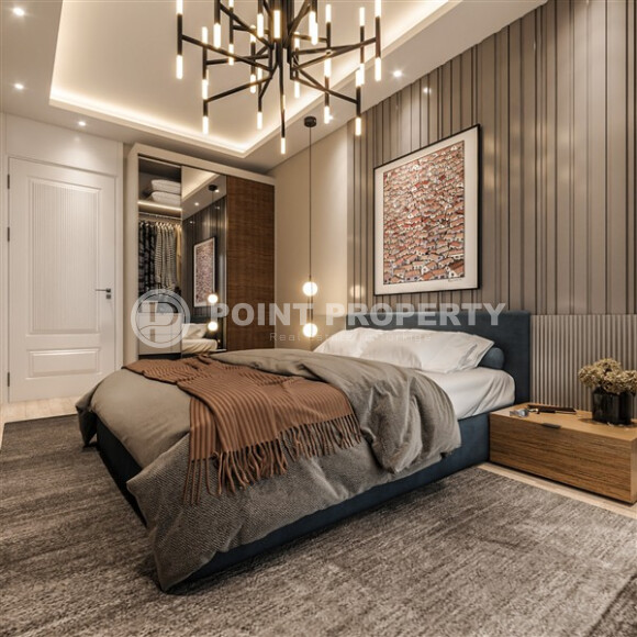 Новый проект от надежного застройщика - комплекс с комфортными квартирами 53 м² и 92 м² в Мерсине, в 550 метрах от моря-id-9100-фото-8