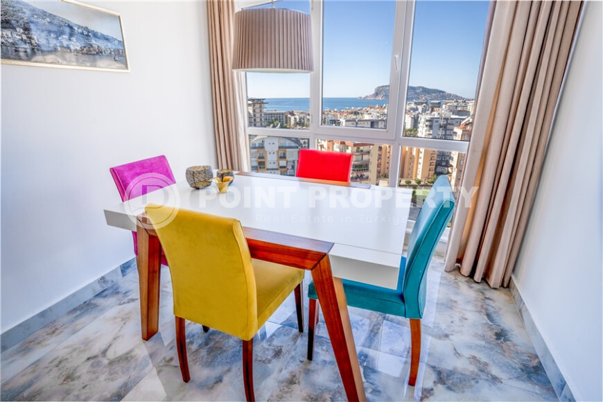 Светлая квартира 120 м² в районе Тосмур с видом на море и ВНЖ-id-9112-фото-12