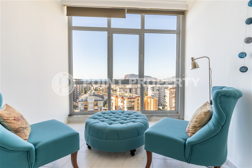 Светлая квартира 120 м² в районе Тосмур с видом на море и ВНЖ-id-9112-фото-13