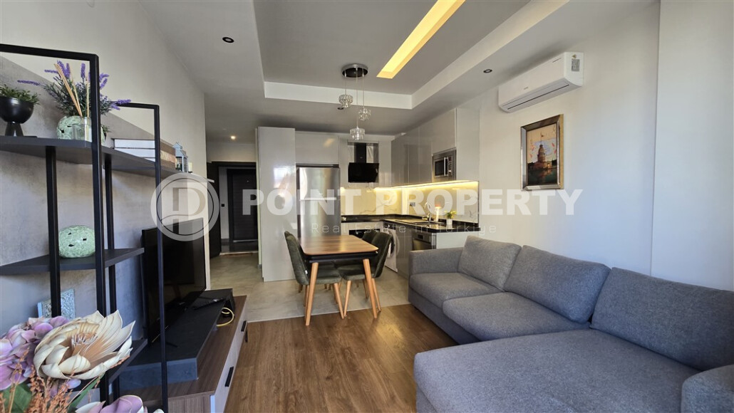 Стильная квартира, 50 м², центр Аланьи – пляж Клеопатры-id-9156-фото-2