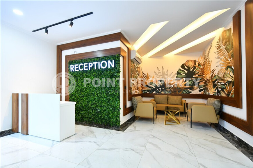 Светлая квартира в хорошем комплексе, 50 м², Авсаллар-id-9177-фото-12