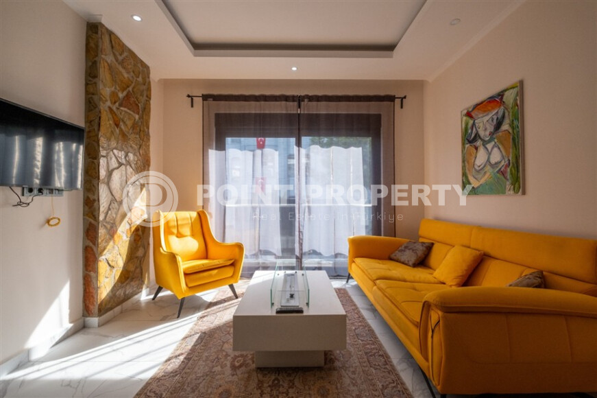 Стильная квартира 1+1 в центре Аланьи рядом с пляжем Кейкубат-id-9196-фото-2