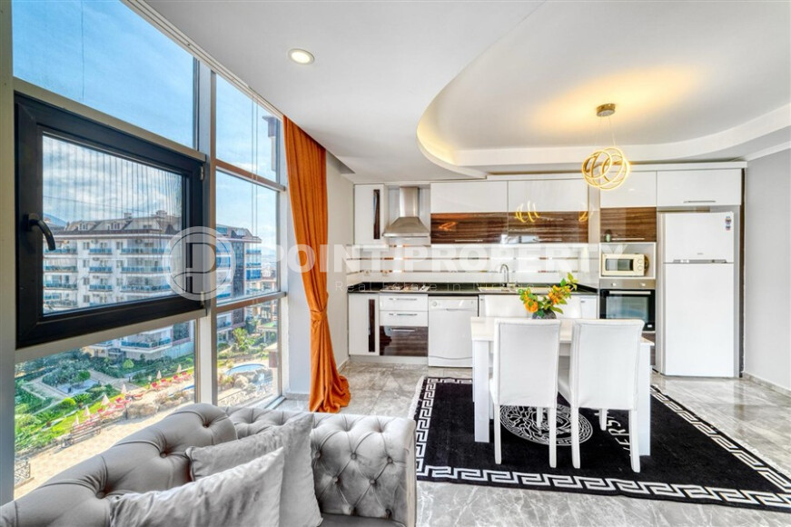 Стильная квартира 90 м² в престижном комплексе, Джикджилли-id-9207-фото-4