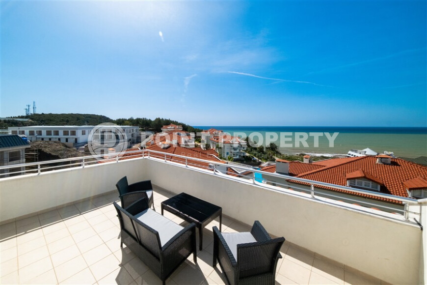 Видовой дуплекс 135 м² в Конаклы с хорошей инфраструктурой, ВНЖ-id-9211-фото-18