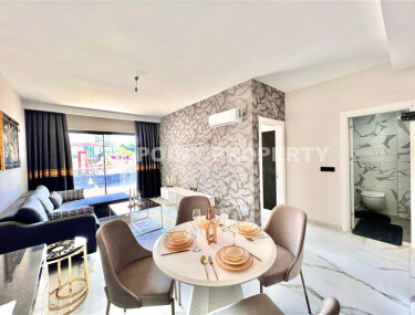 Inexpensive 1+1 apartment with new furniture and designer renovation in Kargicak area-id-9220-photo-1