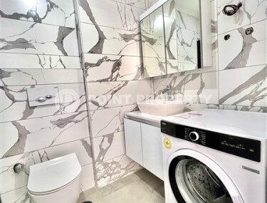 Недорогая квартира 1+1 с новой мебелью и дизайнерским ремонтом в районе Каргыджак-id-9220-фото-5