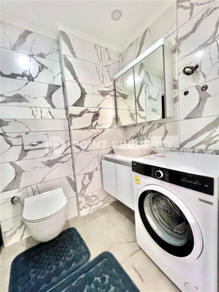 Недорогая квартира 1+1 с новой мебелью и дизайнерским ремонтом в районе Каргыджак-id-9220-фото-5