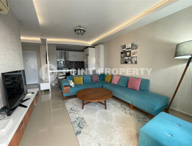 Светлая квартира 1+1, 60 м² с видом на море в 400 метрах от пляжа в районе Махмутлар-id-9253-photo-1