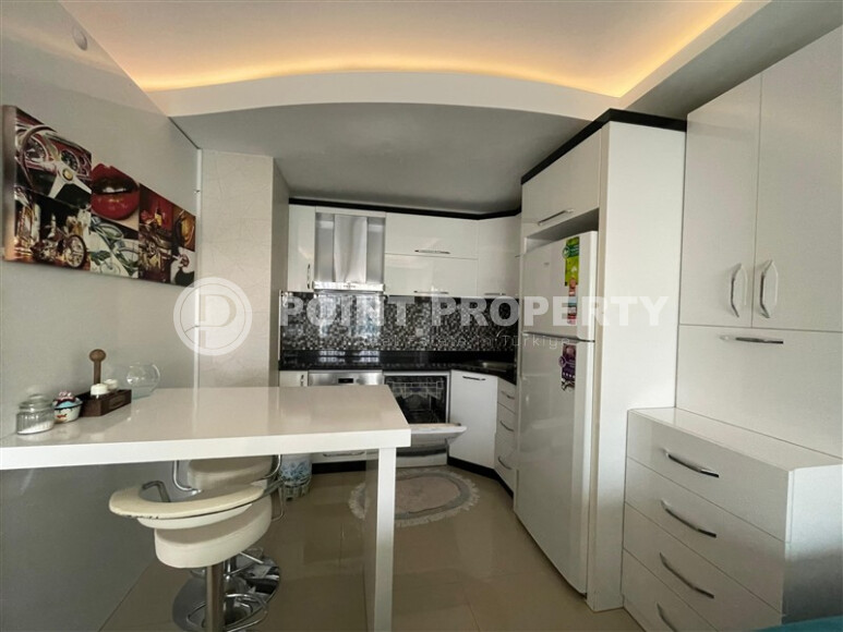 Светлая квартира 1+1, 60 м² с видом на море в 400 метрах от пляжа в районе Махмутлар-id-9253-фото-3