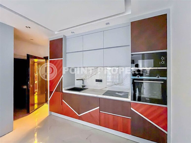 Квартира 1+1 с частичным видом на море в новом комплексе на первой линии в Оба-id-9291-фото-3