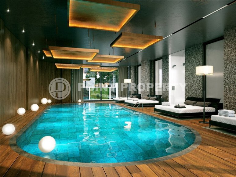 Квартира 1+1 с частичным видом на море в новом комплексе на первой линии в Оба-id-9291-фото-24