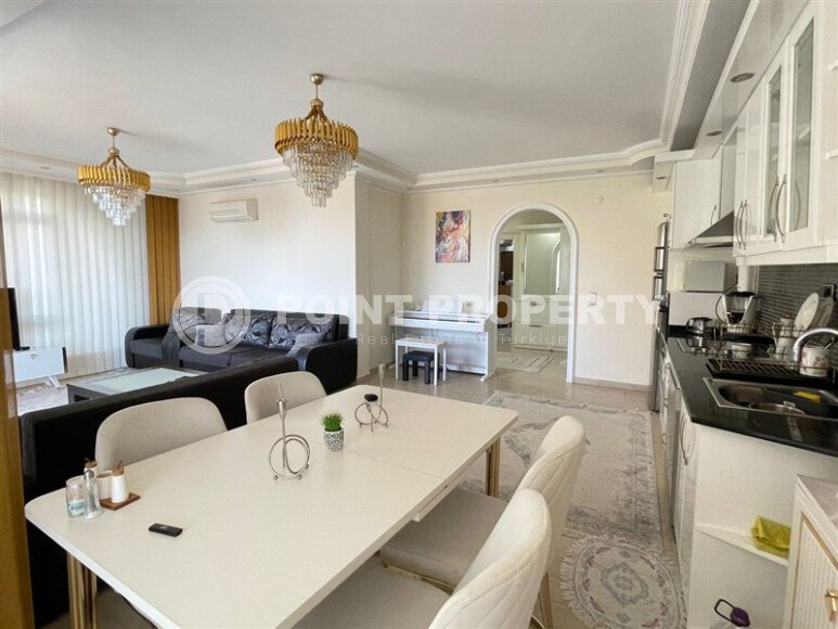 Просторная квартира с видом на море и историческую крепость Алании-id-9383-фото-3