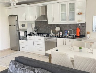 Просторная квартира с видом на море и историческую крепость Алании-id-9383-фото-4