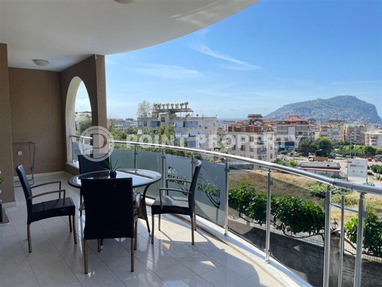 Просторная квартира с видом на море и историческую крепость Алании-id-9383-фото-11