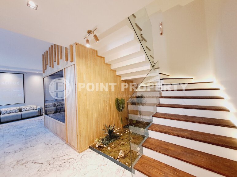 Panoramic villas with sea views 650 meters from the beach, in the picturesque resort area of Alanya - Incekum-id-7242-photo-10