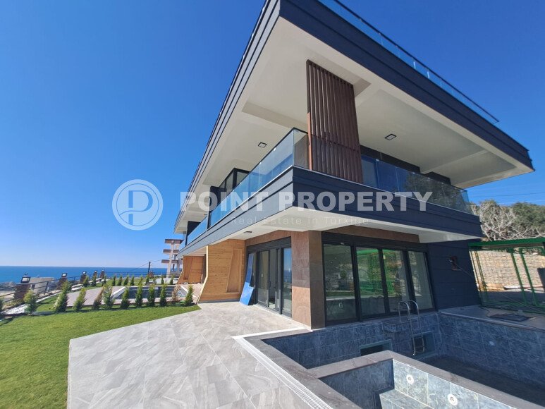 Panoramic villas with sea views 650 meters from the beach, in the picturesque resort area of Alanya - Incekum-id-7242-photo-13