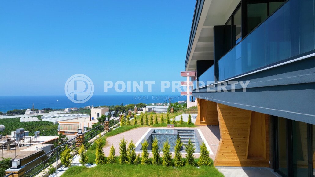Panoramic villas with sea views 650 meters from the beach, in the picturesque resort area of Alanya - Incekum-id-7242-photo-18