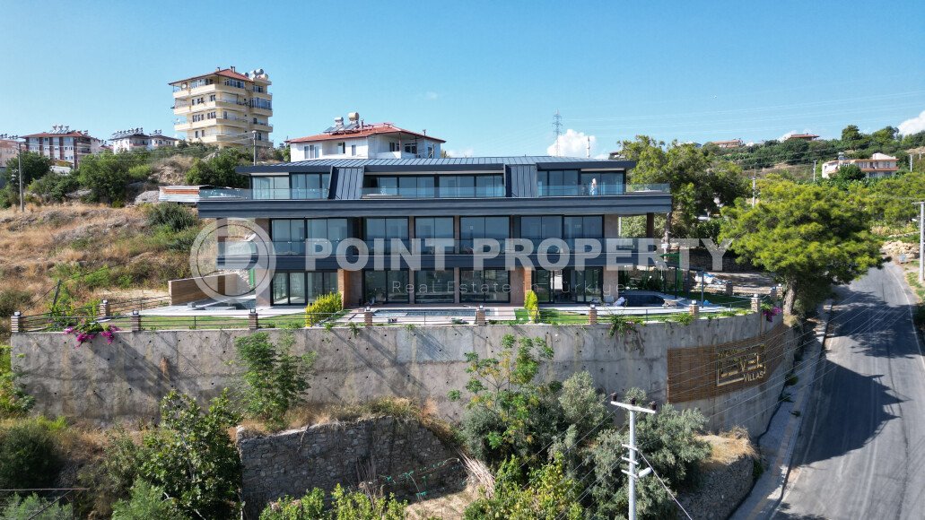 Panoramic villas with sea views 650 meters from the beach, in the picturesque resort area of Alanya - Incekum-id-7242-photo-19