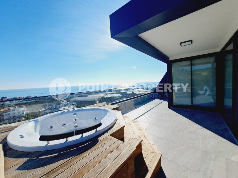 Panoramic villas with sea views 650 meters from the beach, in the picturesque resort area of Alanya - Incekum-id-7242-photo-20