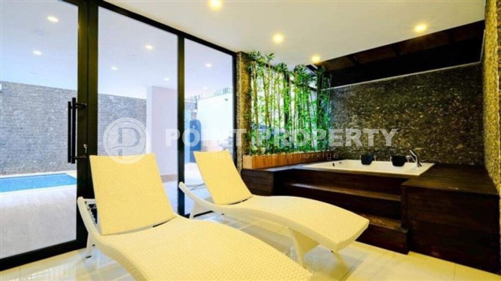 Стильная квартира 55 м² в центре Аланьи рядом с пляжем Кейкубат-id-9388-фото-12