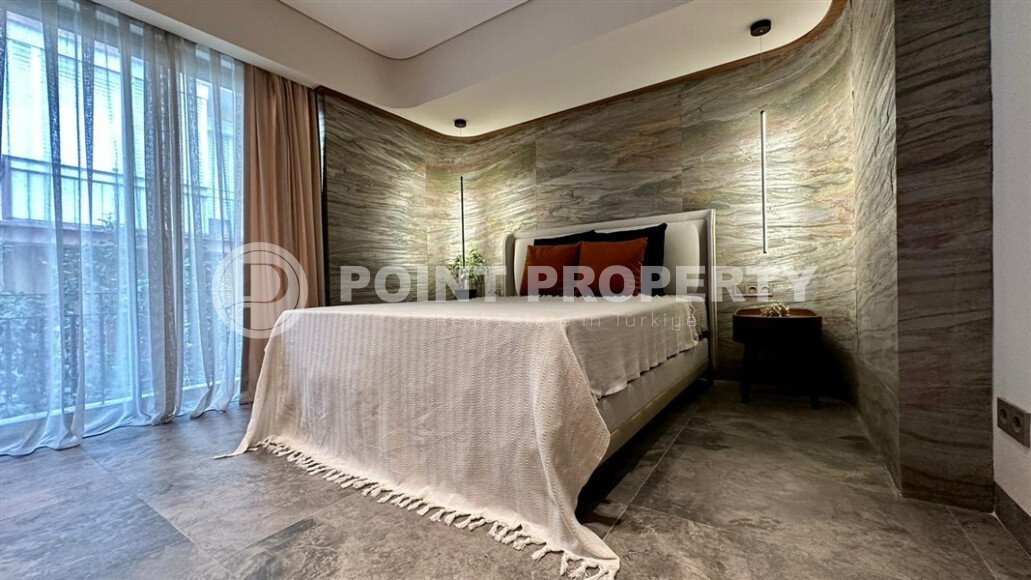 Стильная квартира  87 м² в центре Аланьи, в шаговой доступности от пляжа Клеопатры-id-9415-фото-8