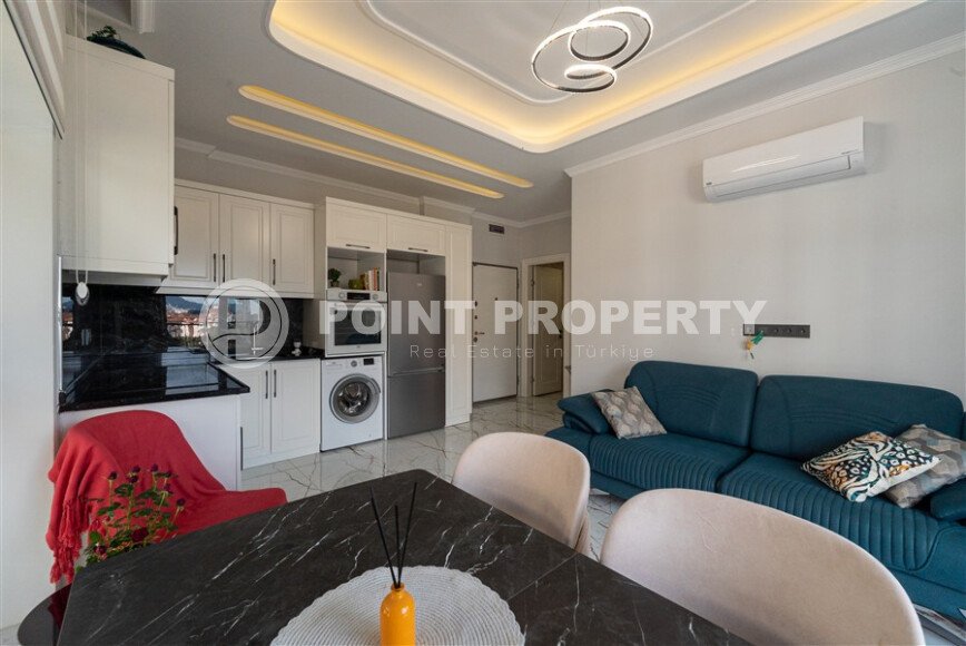 Просторная 1+1 квартира, 50 м² с балконом в комплексе 2022 года в районе Оба-id-9425-фото-6