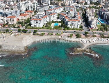 Просторная квартира 105 м² в районе Тосмур, первая линия, вид на море, ВНЖ-id-9426-фото-1