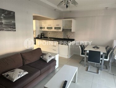 Уютная квартира 85 м² в центре Аланьи у пляжа Клеопатры, ВНЖ, вид на крепость-id-9475-фото-1
