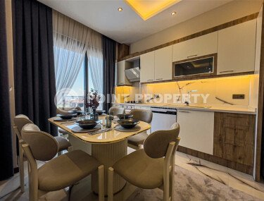 Двухуровневая квартира 2+1 с видом на море и дизайнерским ремонтом в Бююкхасбахче, возможность получения ВНЖ-id-9499-фото-4