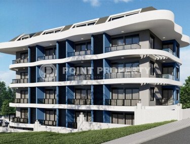 Apartments with good area in a new residential complex in installments in the Dinek area, Alanya-id-9522-photo-2