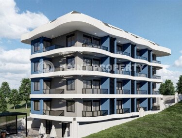 Apartments with good area in a new residential complex in installments in the Dinek area, Alanya-id-9522-photo-4