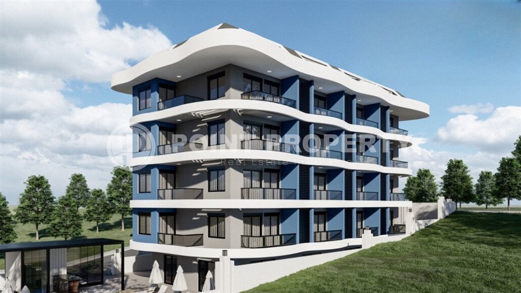 Квартиры с хорошей площадью в новом жилом комплексе в рассрочку в районе Динек, Алания-id-9522-фото-4