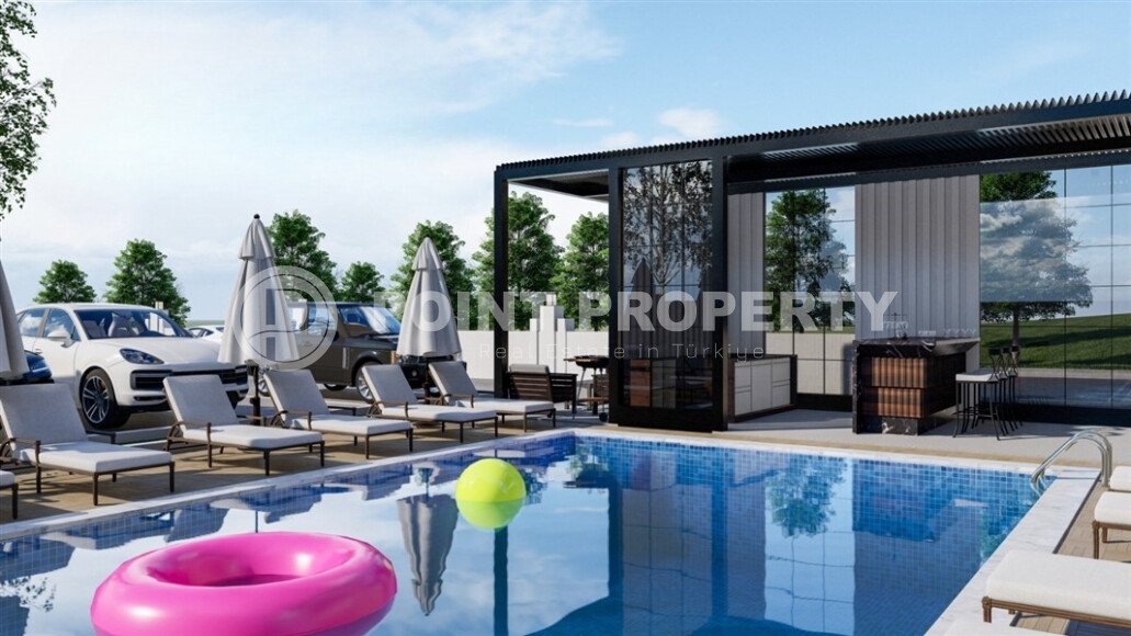 Квартиры с хорошей площадью в новом жилом комплексе в рассрочку в районе Динек, Алания-id-9522-фото-8