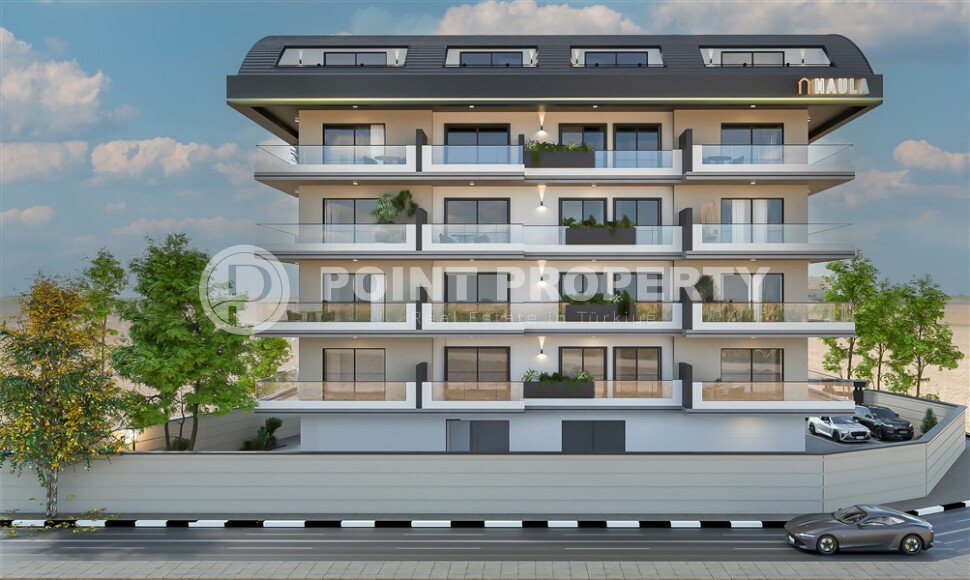 Квартиры новом жилом комплексе в районе Хасбахче, Алания-id-9539-фото-1