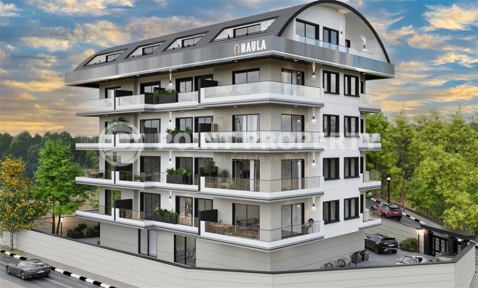 Квартиры новом жилом комплексе в районе Хасбахче, Алания-id-9539-фото-2