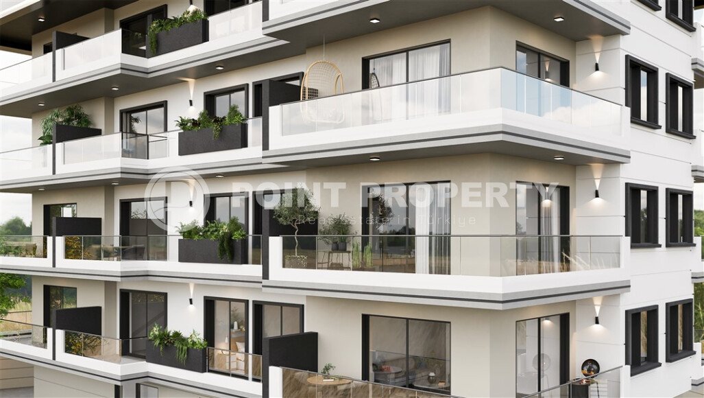 Квартиры новом жилом комплексе в районе Хасбахче, Алания-id-9539-фото-3