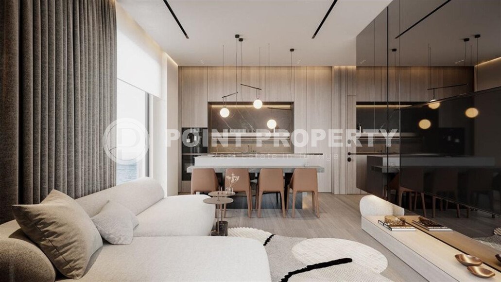 Квартира 1+1 площадью 60 м² в премиальном комплексе на первой линии в районе Махмутлар, Алания-id-9558-фото-1