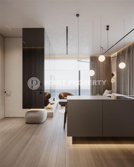 Квартира 1+1 площадью 60 м² в премиальном комплексе на первой линии в районе Махмутлар, Алания-id-9558-фото-3